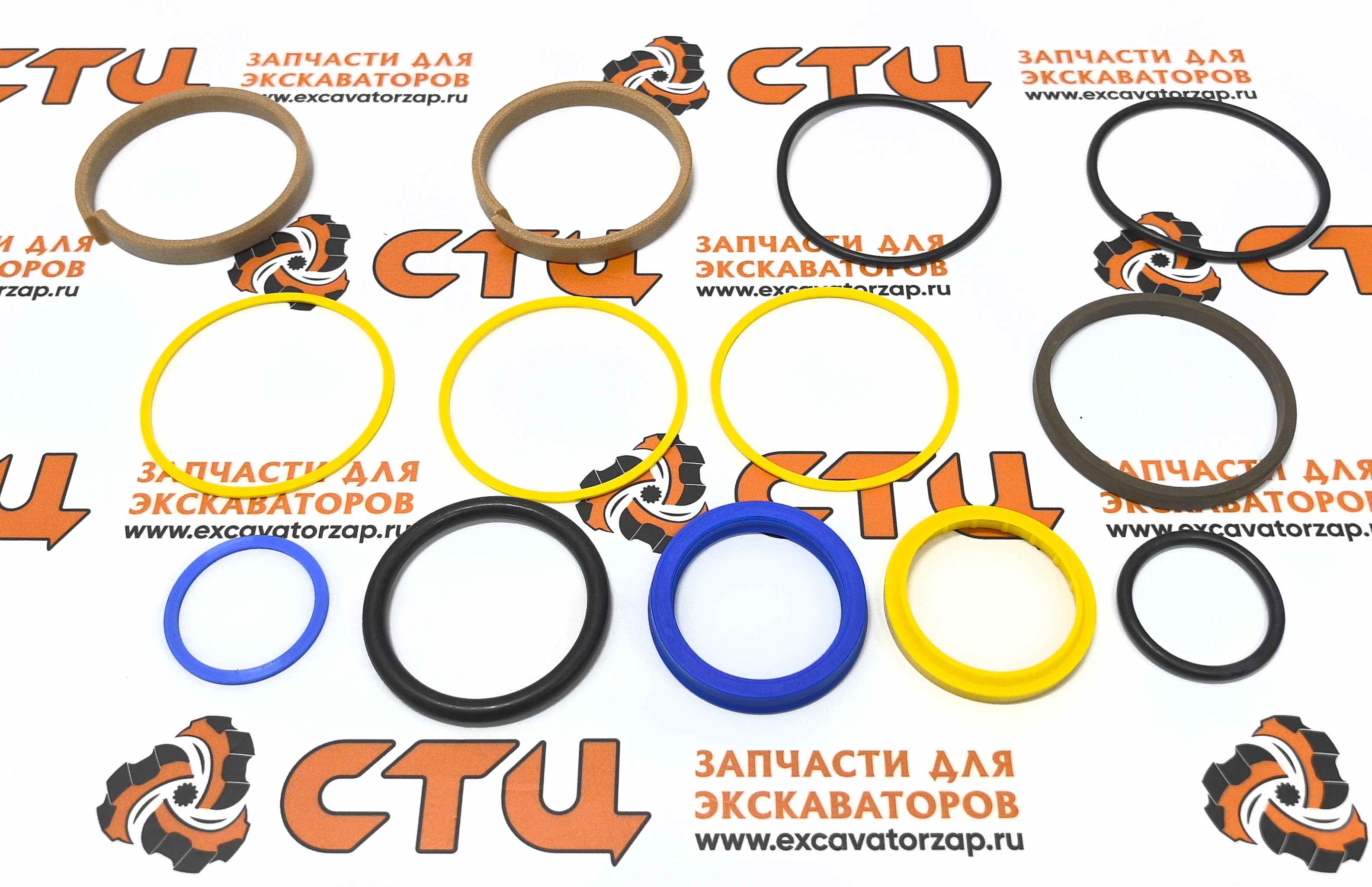 Ремкомплект 6195220M91 гидроцилиндра телескопа экскаватора погрузчика TEREX 820, 860