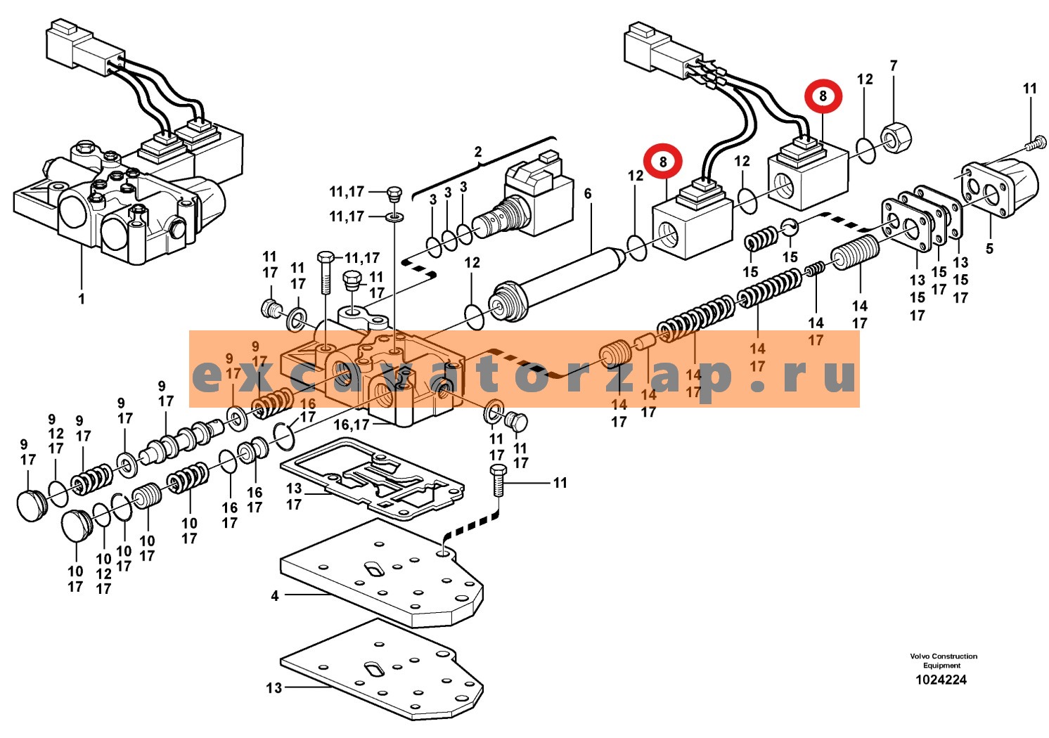 Запчасти для TEREX 820/825/840/860