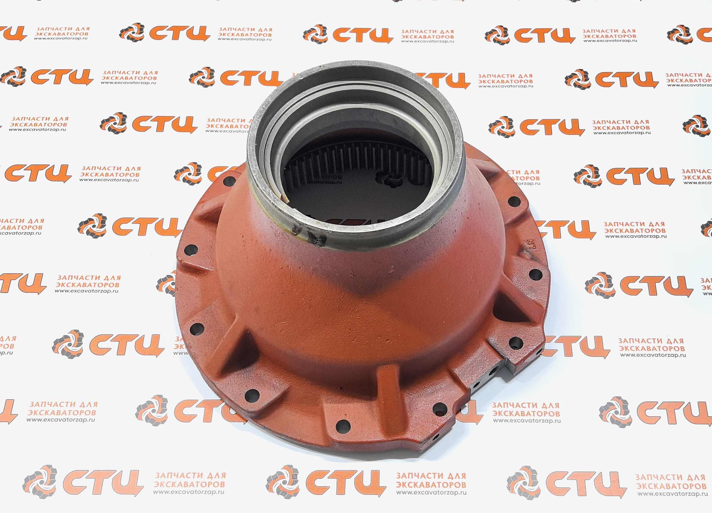 Корпус бортового редуктора 87708466 заднего моста экскаватора погрузчика New Holland B115